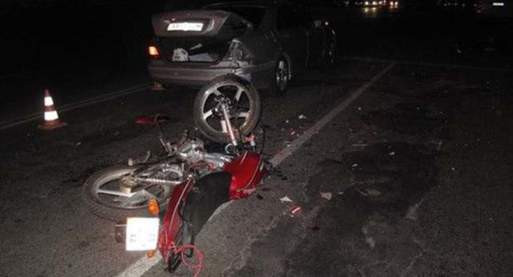 Пьяный мотоциклист погубил своего пассажира