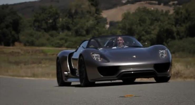 Porsche впервые показал гибрид 918 Spyder на видео