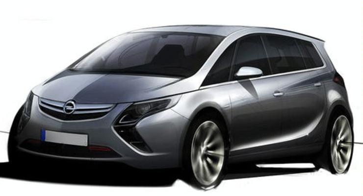 Opel Zafira будет спортивной снаружи и роскошной внутри