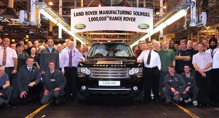 Миллионный Range Rover сошел с конвейера