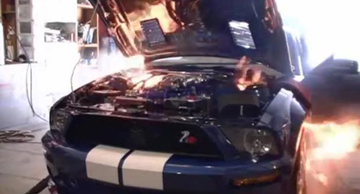 Ford Mustang загорелся во время тестирования
