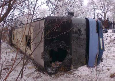 В аварии на Харьковщине пострадали 13 человек