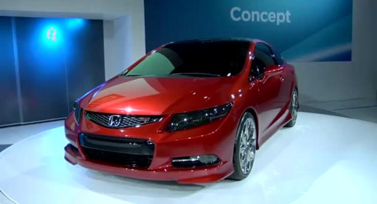 Новое купе Honda Civic на автосалоне в Детройте