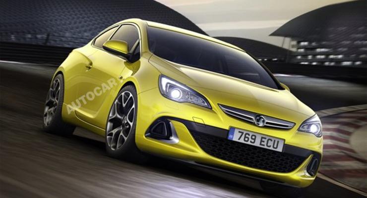 Иллюстрации самой мощной версии Opel Astra