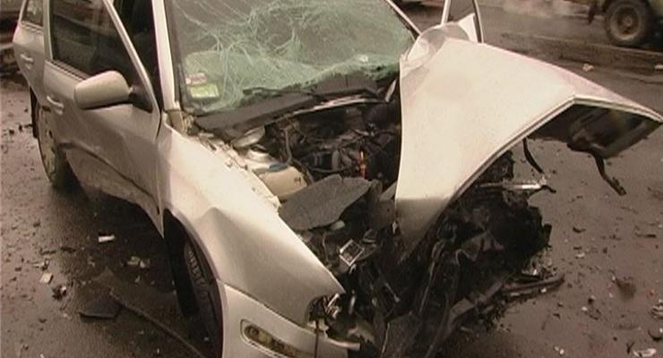 Большая авария в Киеве – разбились четыре машины