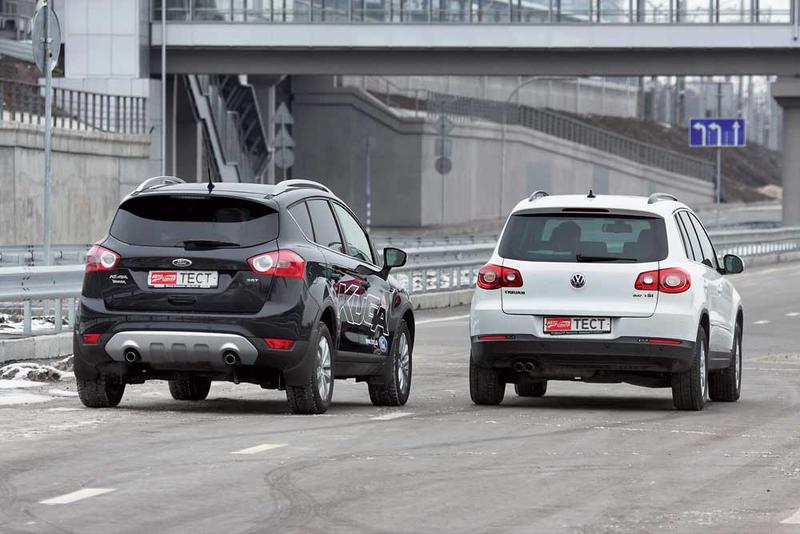 Ford Kuga и VW Tiguan: Секундомер против калькулятора / autocentre.ua