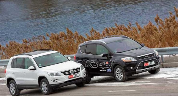 Ford Kuga и VW Tiguan: Секундомер против калькулятора