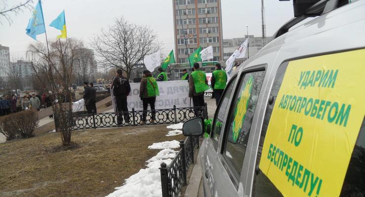 В Киев на Автомайдан съехались предприниматели