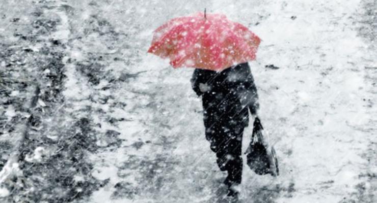В Киеве на выходные обещают дождь с мокрым снегом