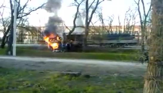 Газель столкнулась с фурой и загорелась – двое погибли