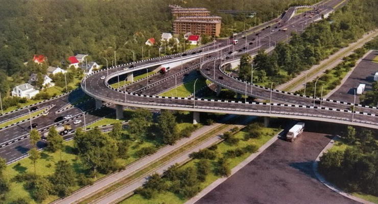 На Столичном шоссе строят развязку – ГАИ советует ездить в объезд