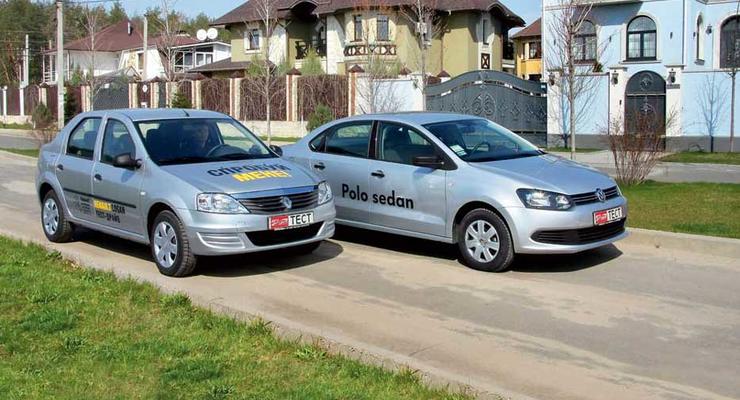 «Россияне» в Украине: Renault Logan против VW Polo Sedan