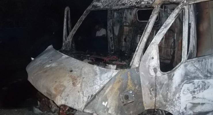 Ночью в Святошинском районе Киева сгорел автомобиль