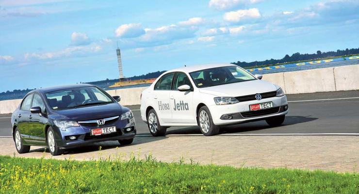 Honda Civic, VW Jetta: Две стратегии