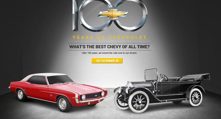 Пять лучших Chevrolet к 100-летию бренда