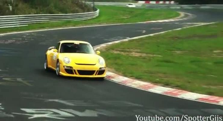 Новые мощные Porsche испытали на дороге (ВИДЕО)