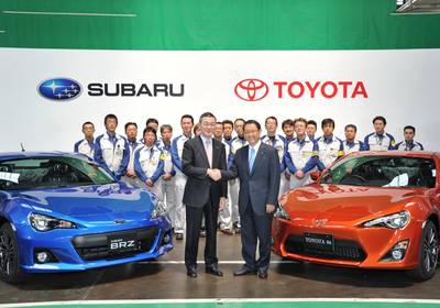 Первые «близнецы» Toyota и Subaru сошли с конвейера