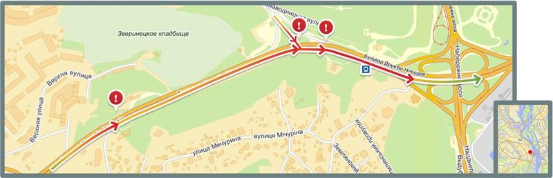 Не проехать: самые узкие места столицы в часы пик / Яндекс.Пробки