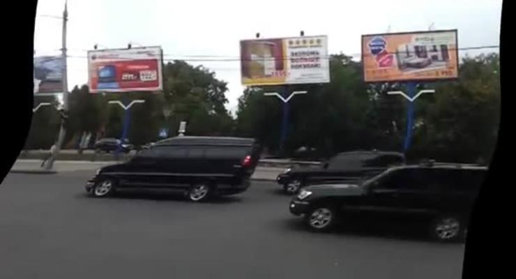 Кортеж Януковича заставил Донецк стоять в пробках