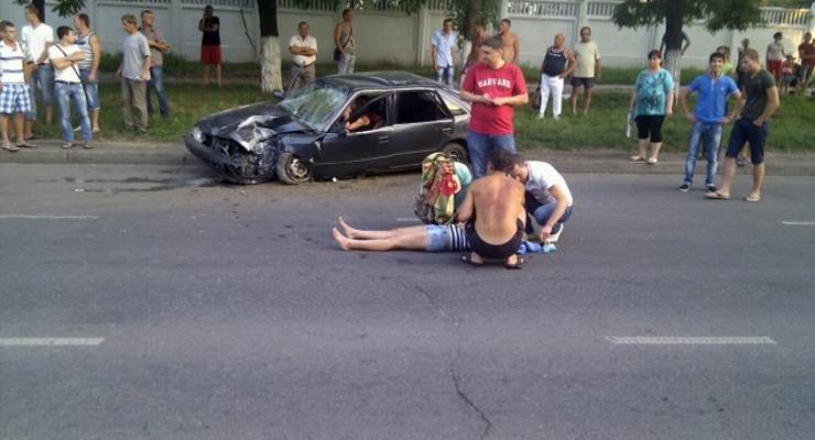 В Одессе разбилась Toyota, пассажирку выбросило (ВИДЕО)