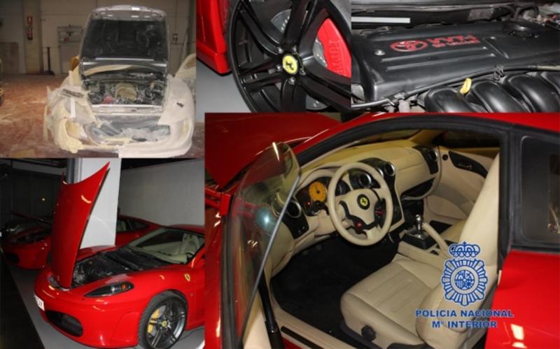 Испанцы продавали подделки Ferrari за 40 тысяч евро / policia.es
