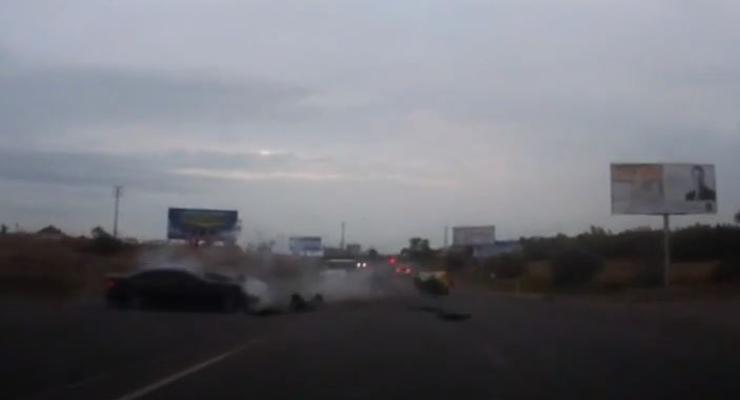 ВИДЕО лобового ДТП под Одессой. Оба водителя погибли