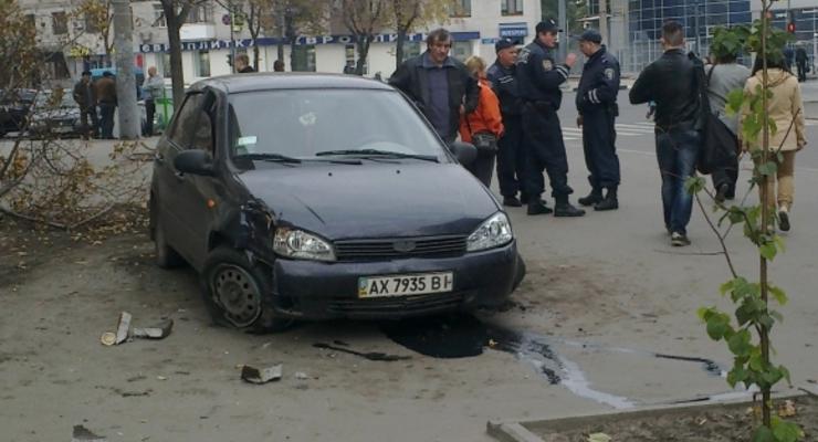 ВИДЕО как в Харькове BMW устроил ДТП и скрылся