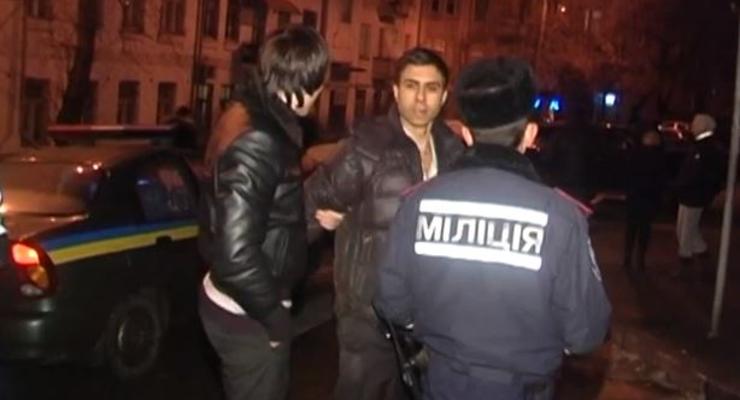 В Киеве пьяный иностранец разбил несколько автомобилей