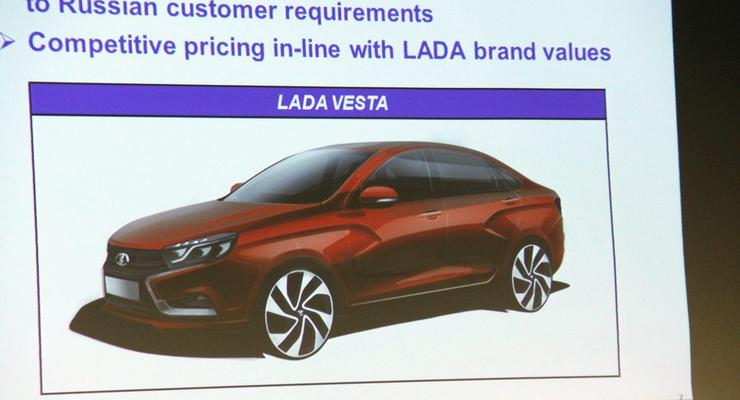 Lada Vesta. Появилось изображение новой Приоры