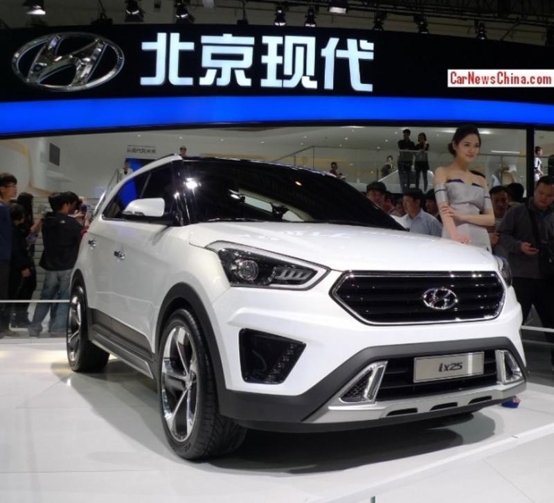Корейцы рассекретили новый кроссовер Hyundai ix25 / carnewschina.com