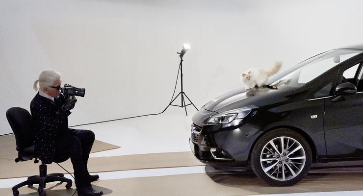 Кошка Карла Лагерфельда снялась в рекламе Opel Corsa