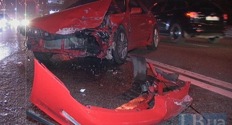 В аварию на Краснозвездном проспекте Киева попали 4 авто