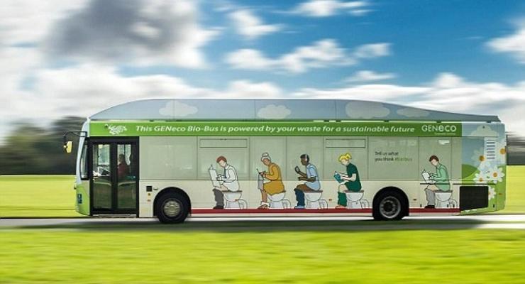 В Британии представили Bio-Bus – первый автобус, работающий на экскрементах
