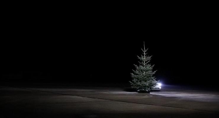Новый год: Volkswagen показал, как нарядить елку за минуту (видео)