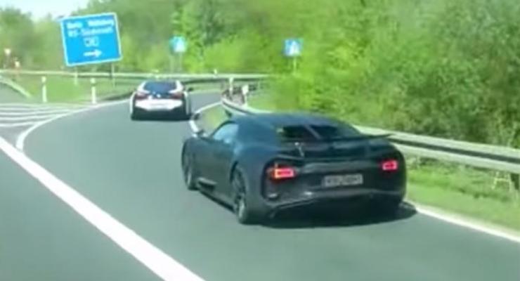 Компания Bugatti вывела на тесты преемника спорткара Veyron (видео)