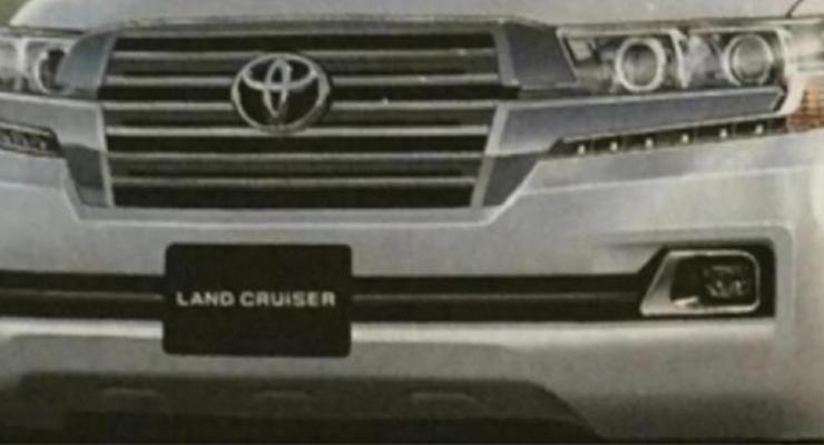 Опубликовано первое изображение обновленного Toyota Land Cruiser