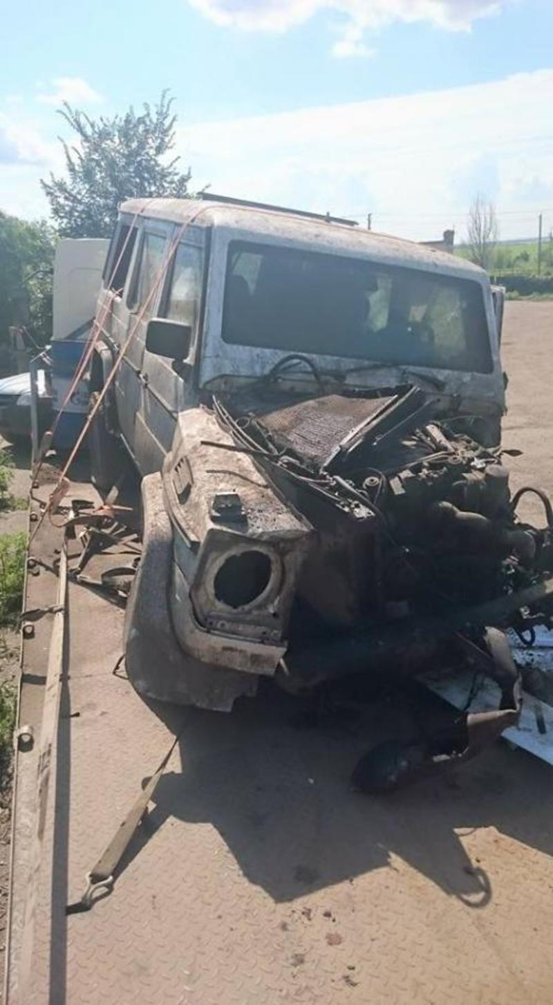 Mercedes-Benz Gelandewagen спас жизни бойцов в зоне АТО (фото) / facebook.com/oleksii.tamrazov