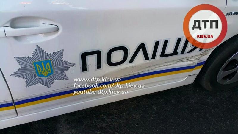 Патрульная полиция попала в третье ДТП за сутки / facebook.com/dtp.kiev.ua