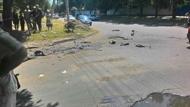 В Черкассах взорвался автомобиль вместе с человеком / vk.com/typical_cherkassy