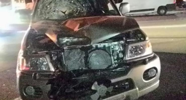 В Харькове водитель Mitsubishi сбил пешехода и сбежал