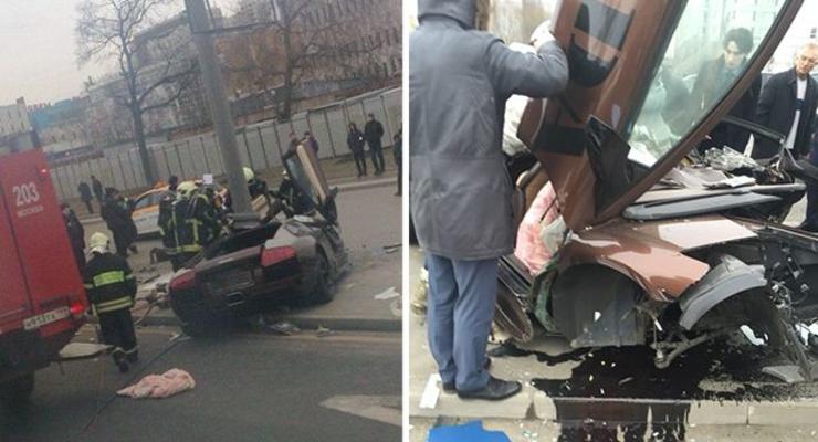 В Москве работник СТО разбил чужой Lamborghini