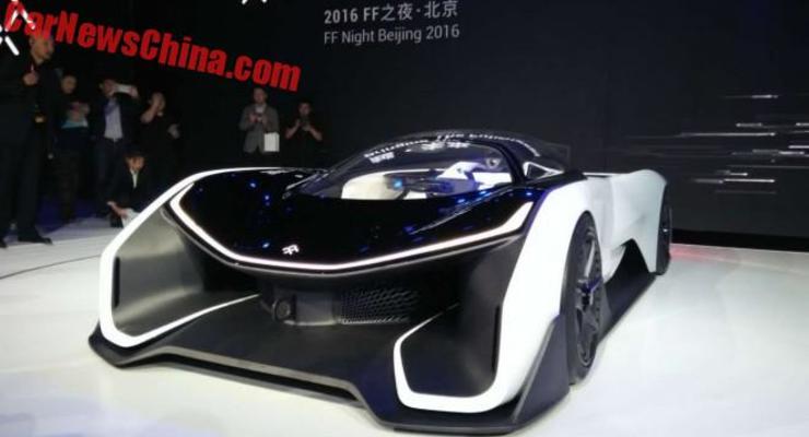 На автошоу в Пекине показали электрический суперкар