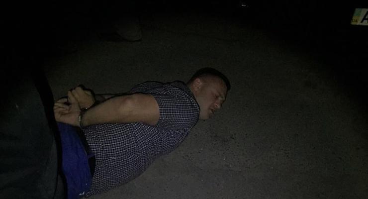 В Киеве после погони поймали пьяного полицейского на Range Rover