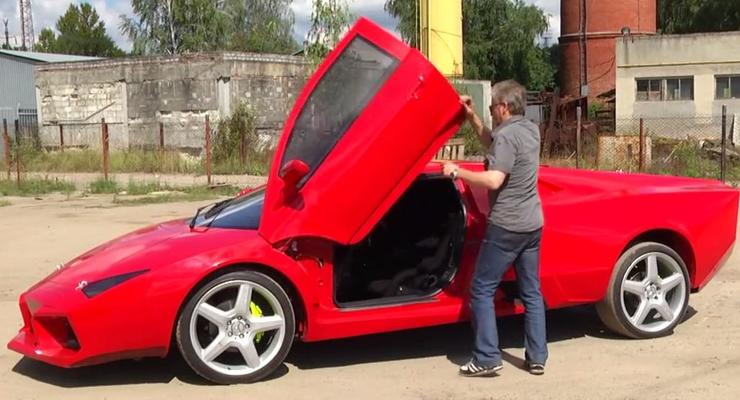 Бывший конструктор ЛАЗа собрал копию Lamborghini своими руками