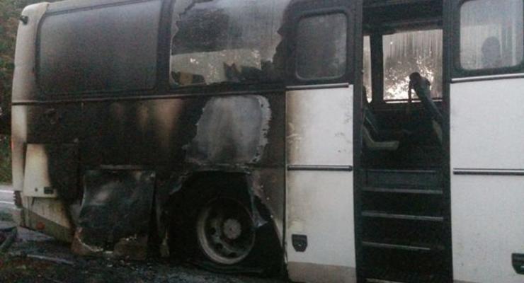 В Винницкой области вспыхнул рейсовый автобус
