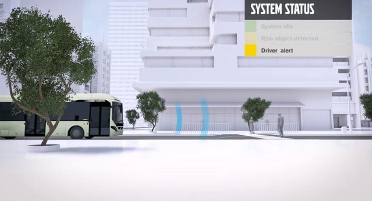 Автобусы Volvo научат самостоятельно сигналить пешеходам