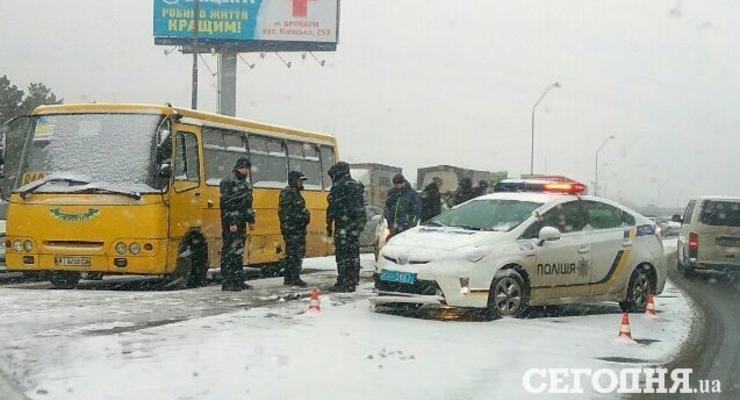 В Киеве произошло масштабное ДТП с погоней