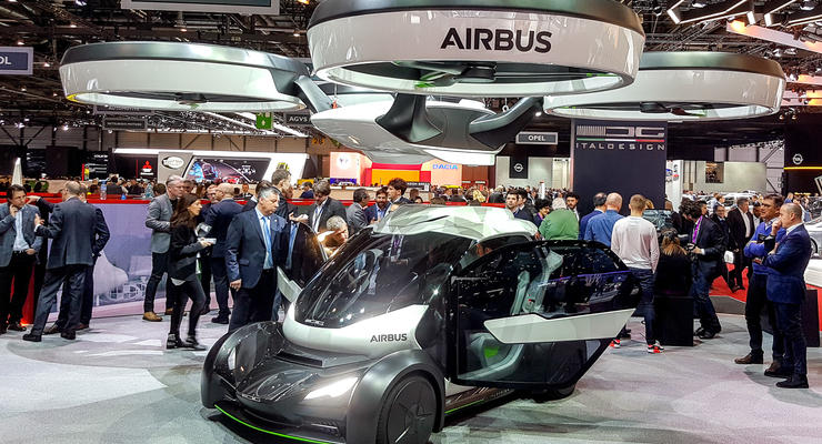 В Женеве представили беспилотный летающий автомобиль