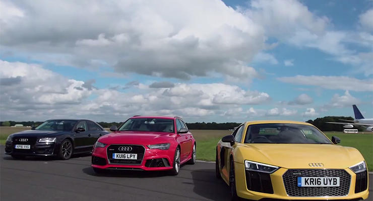 Битва трех Audi: спорткар vs универсал vs седан