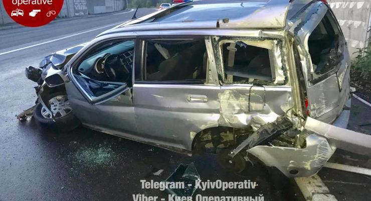 В Киеве произошло жесткое ДТП с пострадавшими
